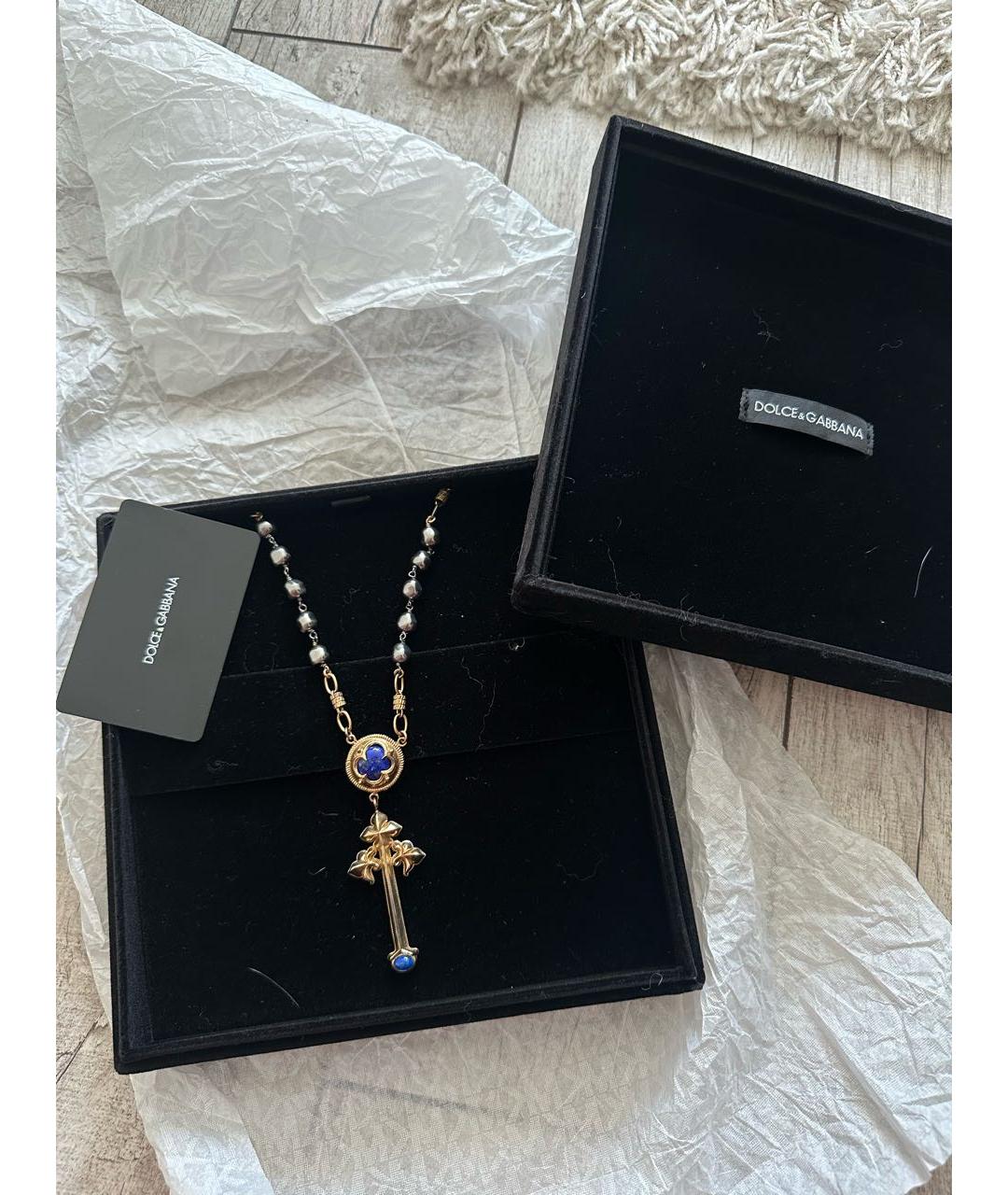 DOLCE&GABBANA Золотая серебряная цепочка/подвеска, фото 3