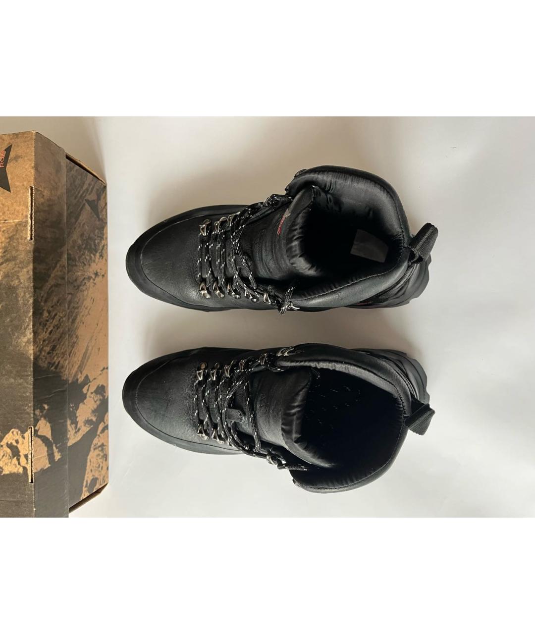 ROA Черные кожаные высокие ботинки, фото 6