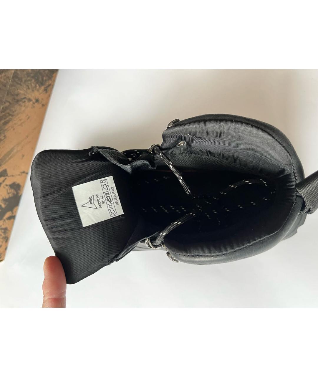 ROA Черные кожаные высокие ботинки, фото 8