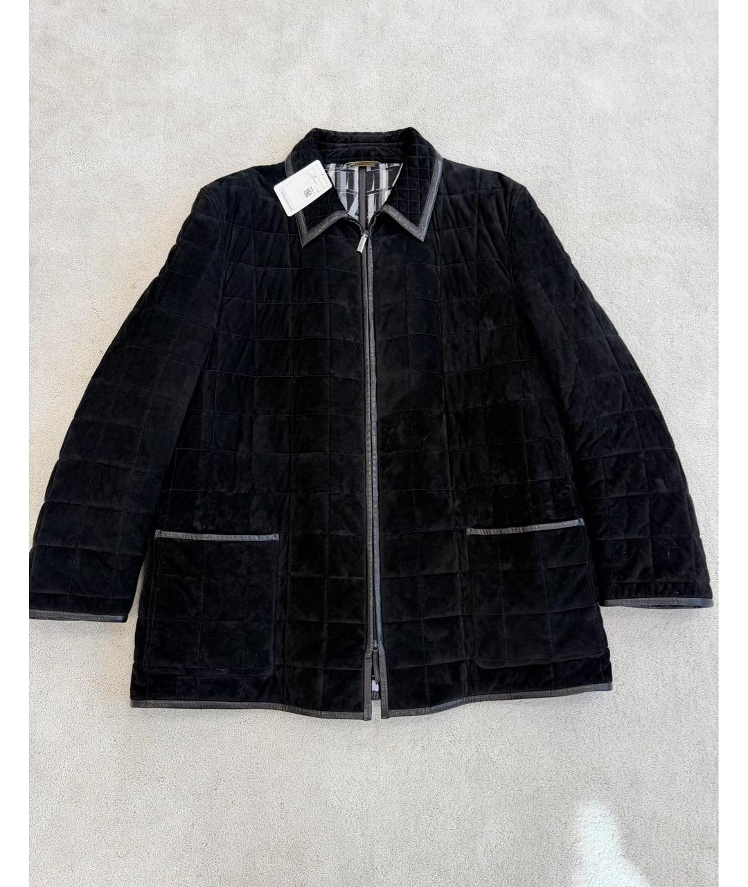 ZILLI Черная замшевая куртка, фото 9