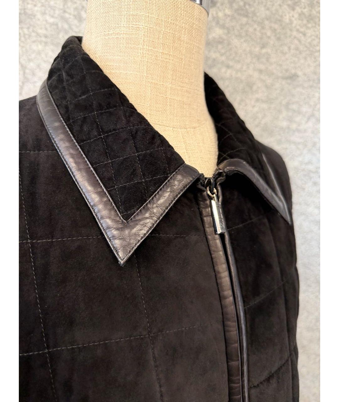ZILLI Черная замшевая куртка, фото 4