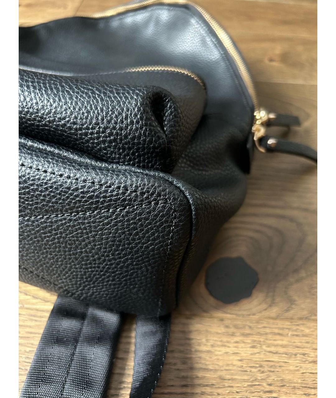 MARC JACOBS Черный кожаный рюкзак, фото 5