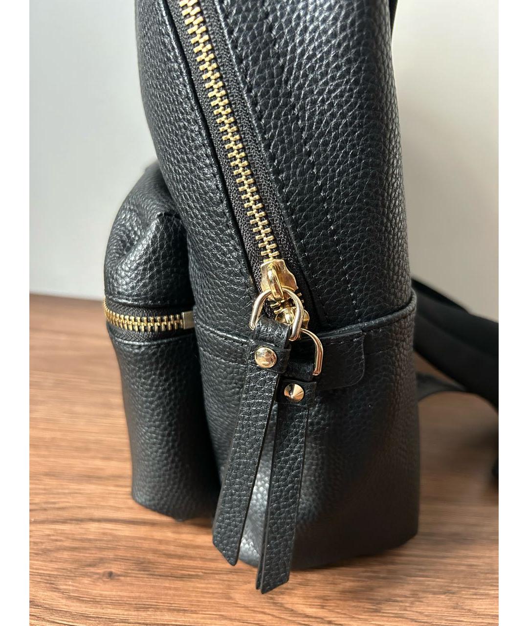 MARC JACOBS Черный кожаный рюкзак, фото 4