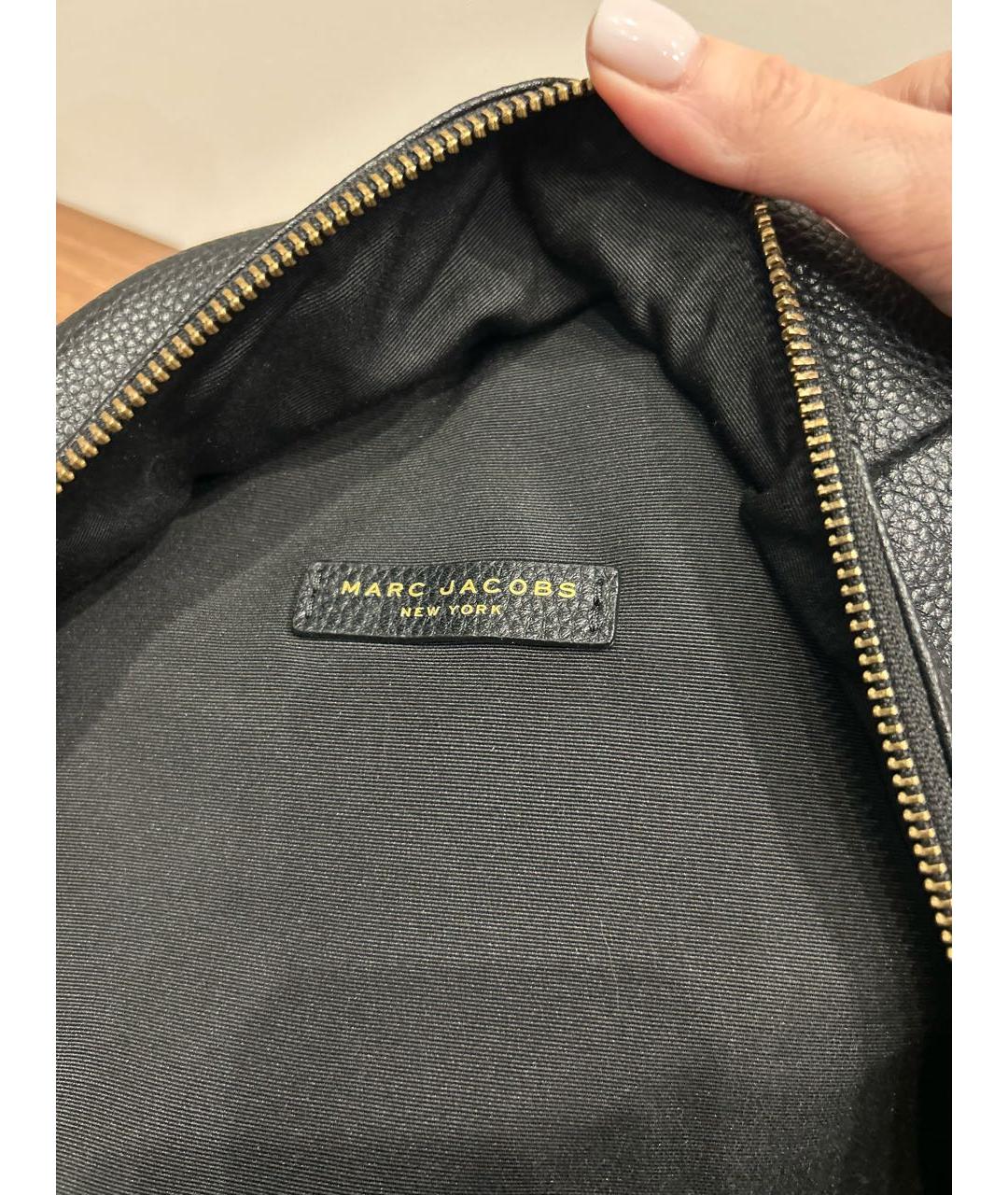 MARC JACOBS Черный кожаный рюкзак, фото 7