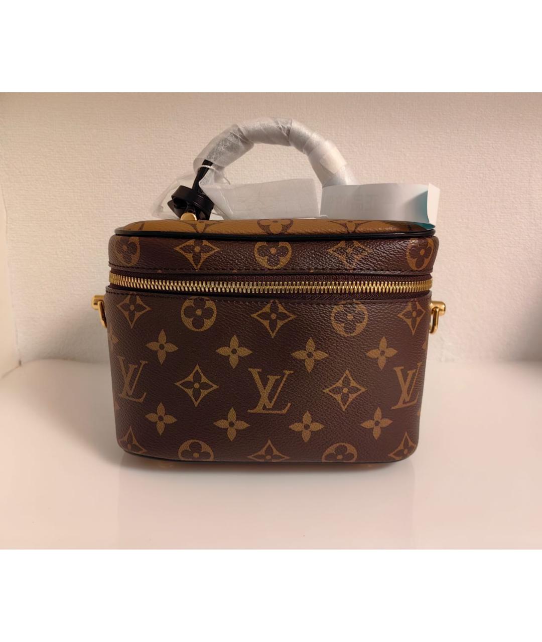 LOUIS VUITTON Коричневая сумка с короткими ручками, фото 3