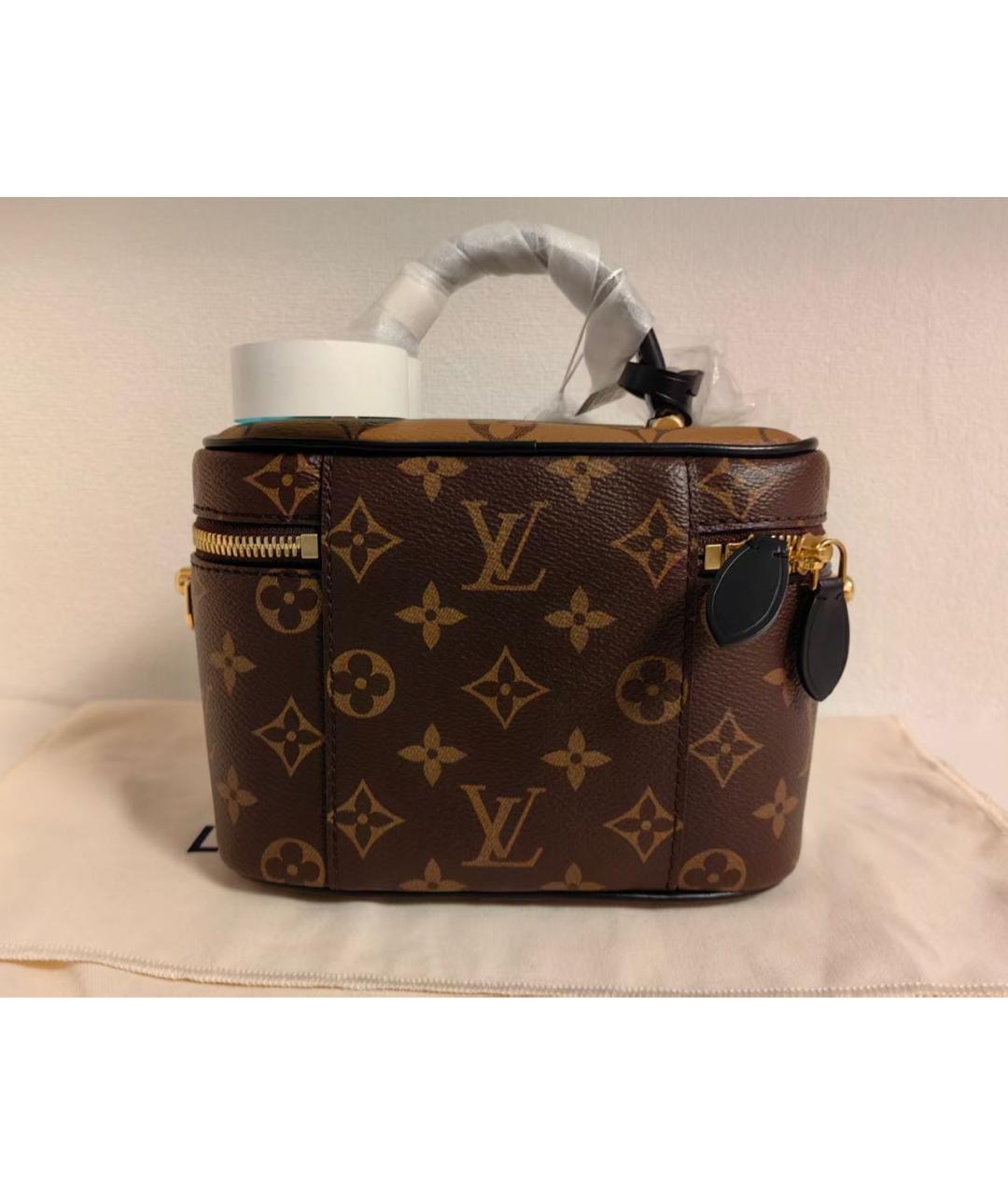 LOUIS VUITTON Коричневая сумка с короткими ручками, фото 5
