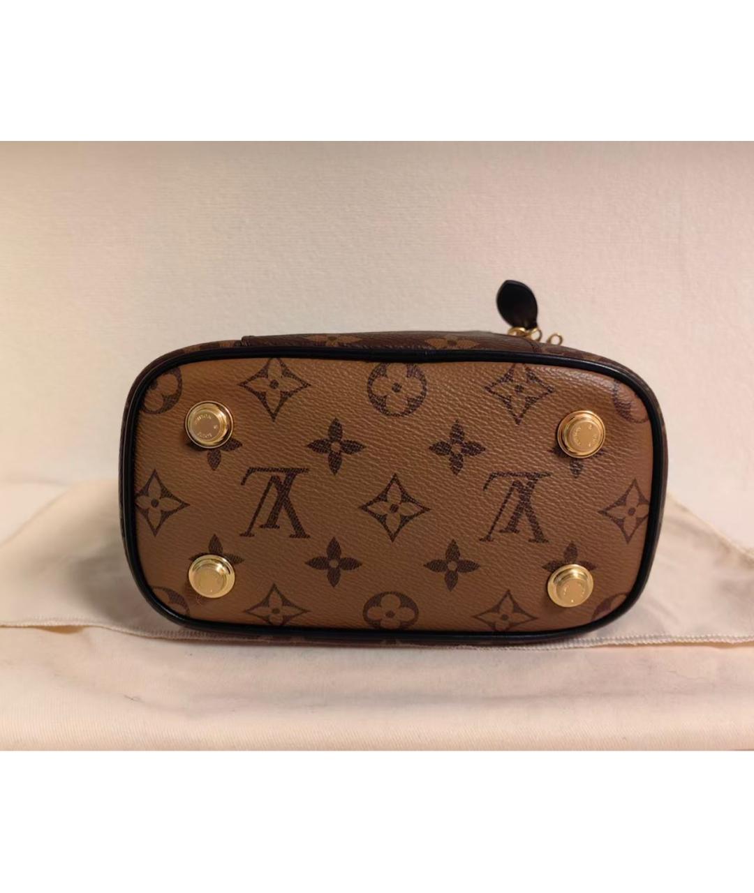 LOUIS VUITTON Коричневая сумка с короткими ручками, фото 4