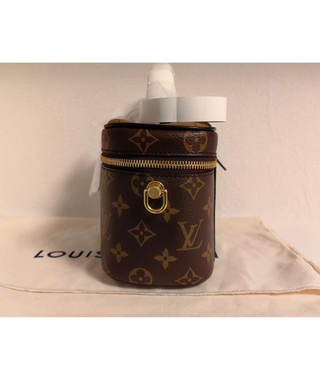 LOUIS VUITTON Коричневая сумка с короткими ручками, фото 6