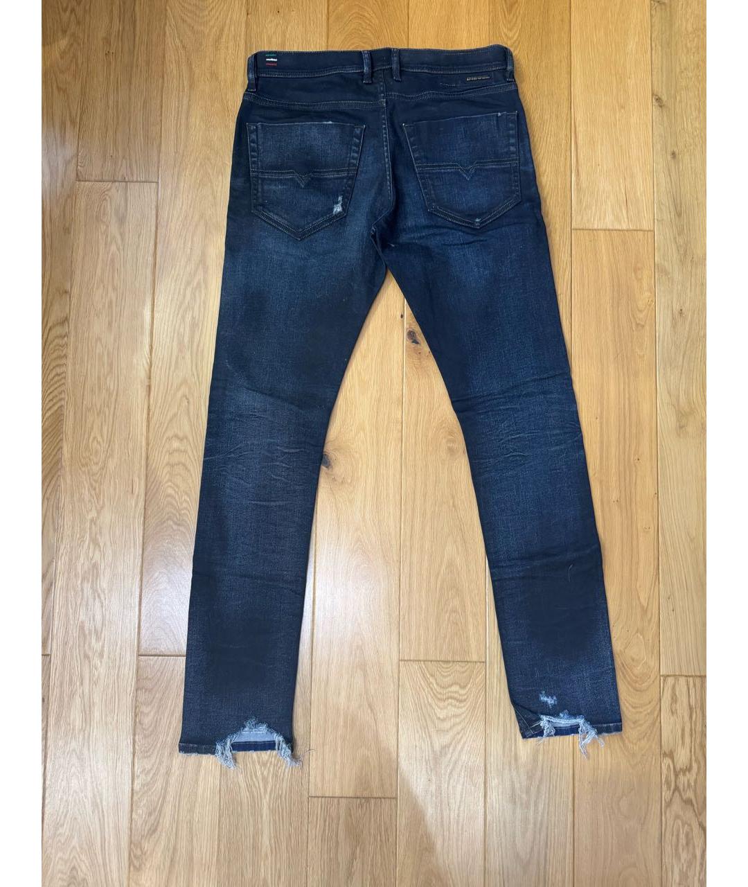 DIESEL Синие хлопковые джинсы скинни, фото 2