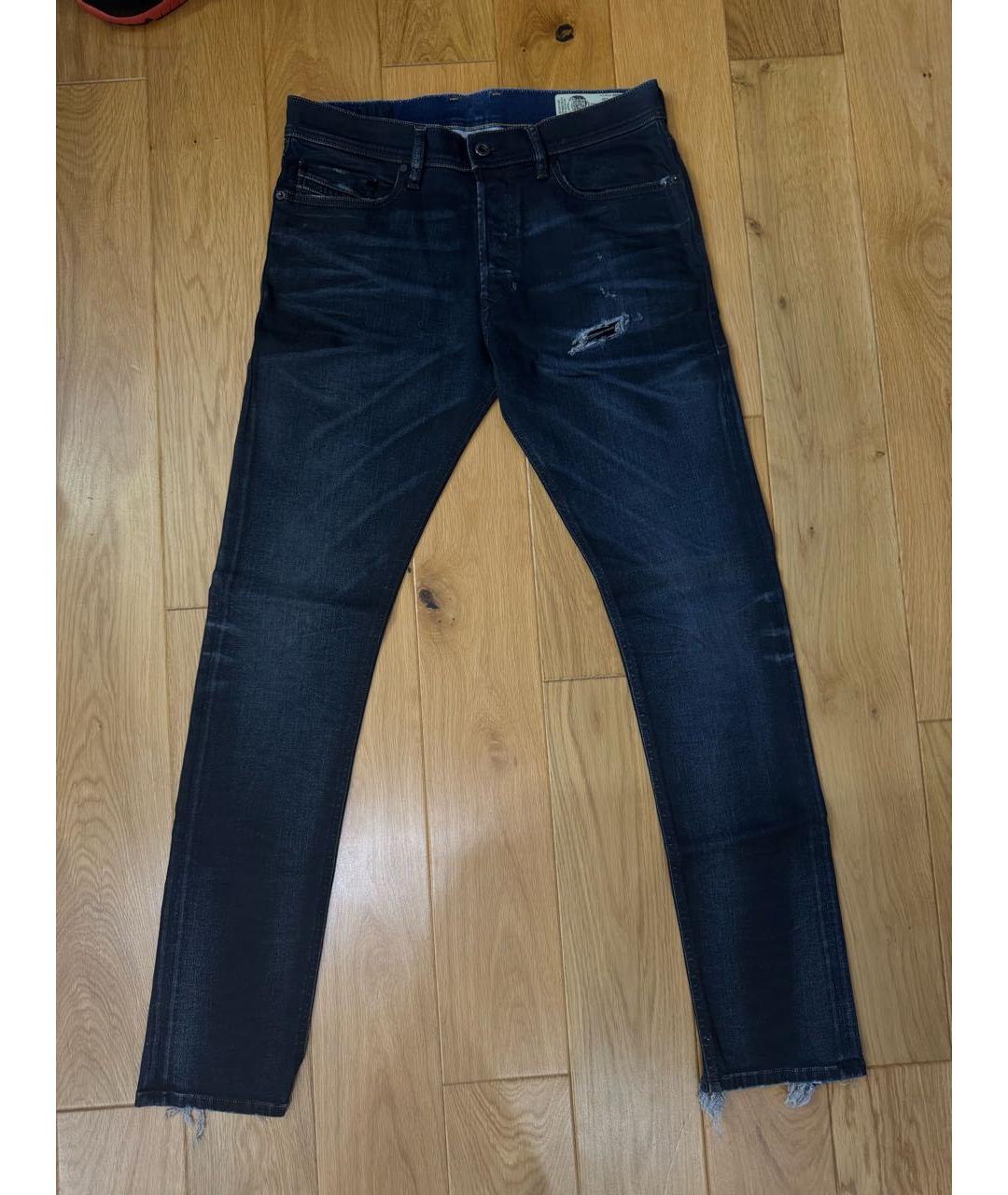 DIESEL Синие хлопковые джинсы скинни, фото 5