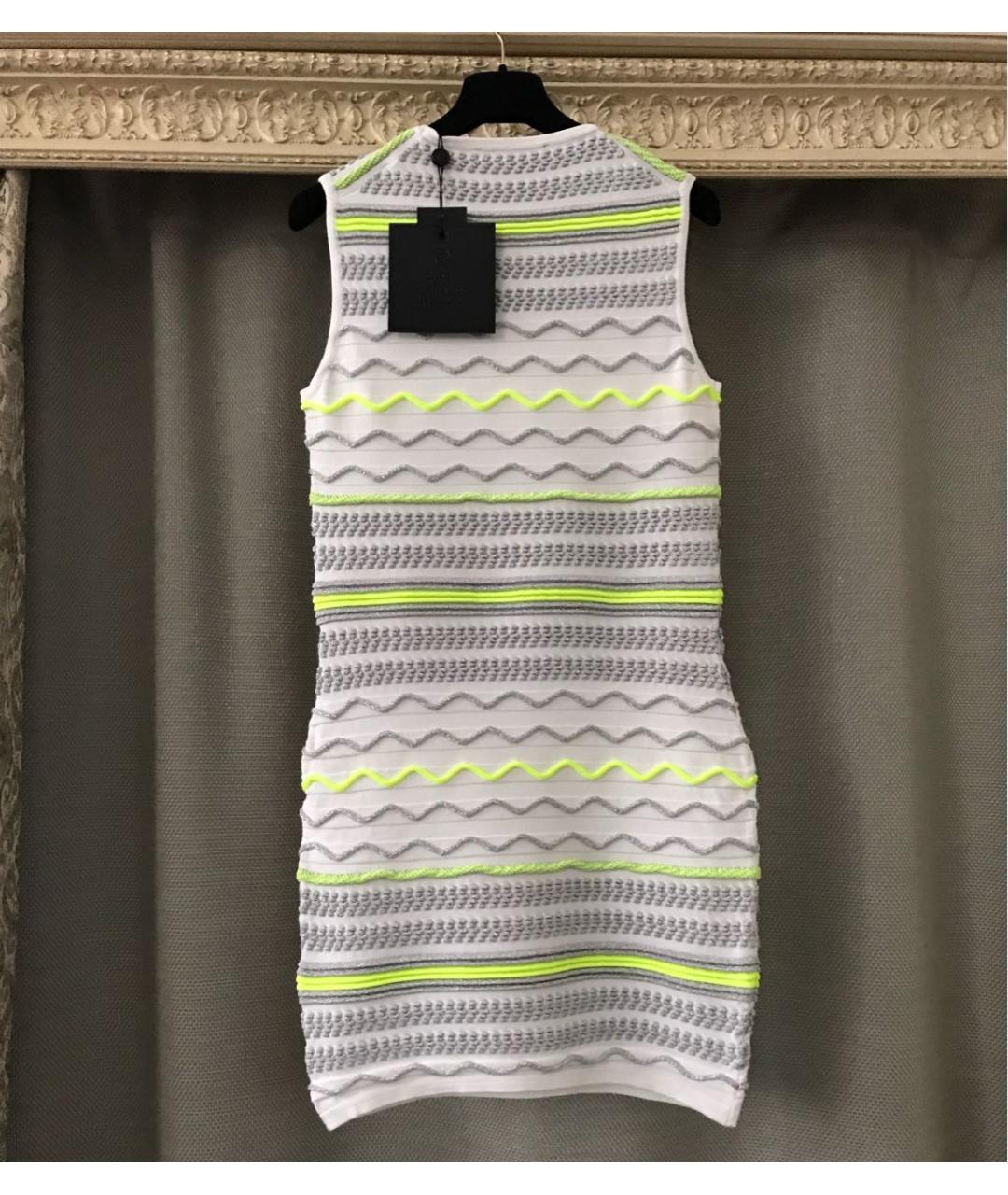 PHILIPP PLEIN Белое вискозное коктейльное платье, фото 7