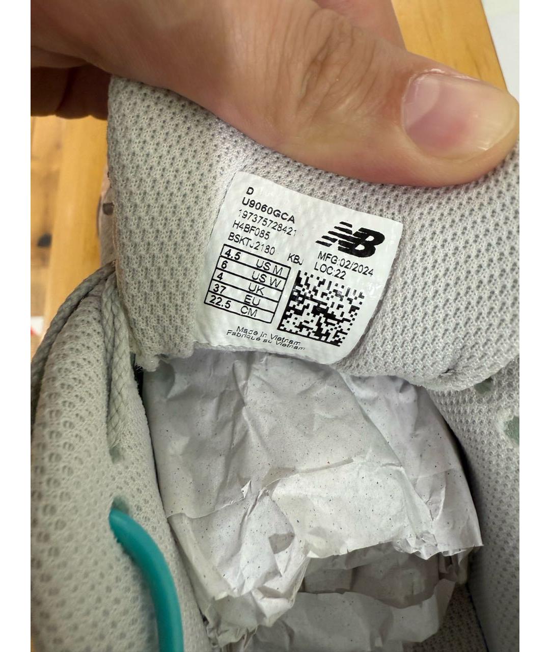 NEW BALANCE Салатовые синтетические кроссовки, фото 6