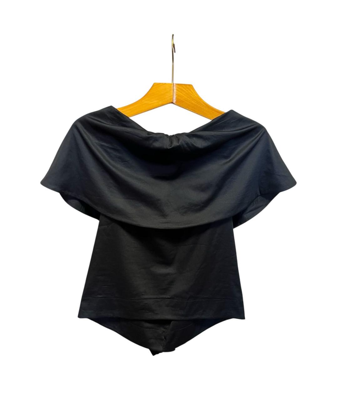 VIVIENNE WESTWOOD Черная хлопко-эластановая блузы, фото 2