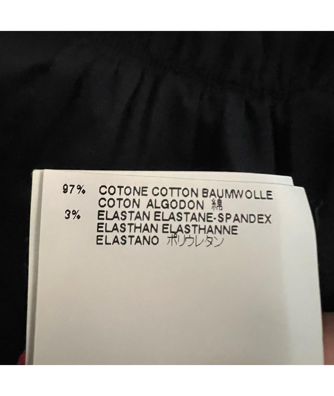 VIVIENNE WESTWOOD Черная хлопко-эластановая блузы, фото 7