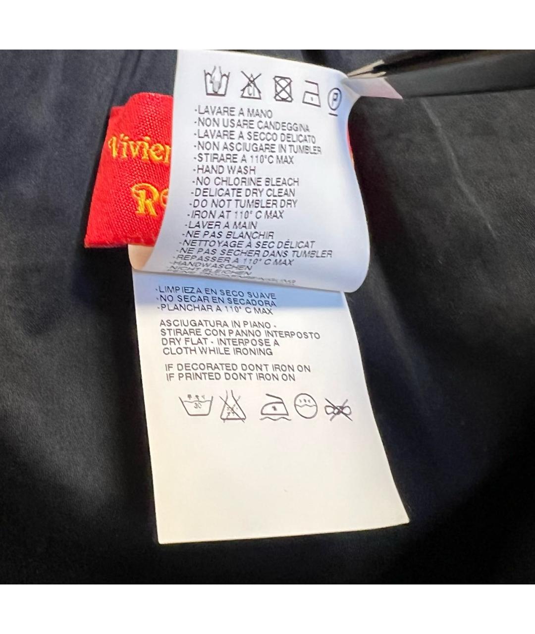 VIVIENNE WESTWOOD Черная хлопко-эластановая блузы, фото 6