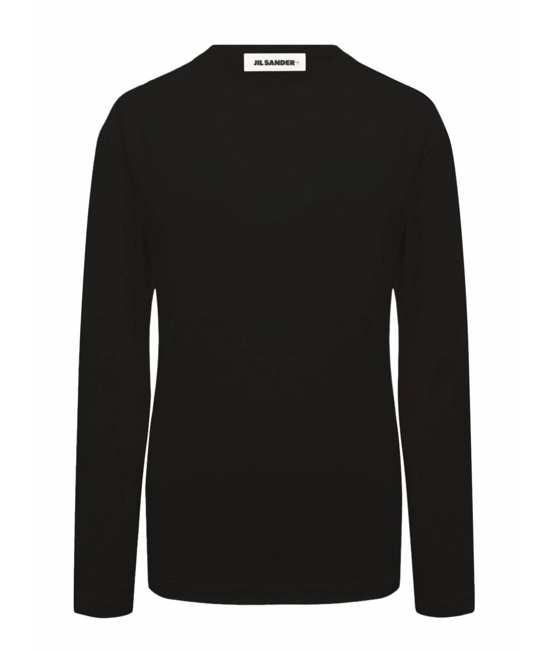 JIL SANDER Черный хлопковый джемпер / свитер, фото 1