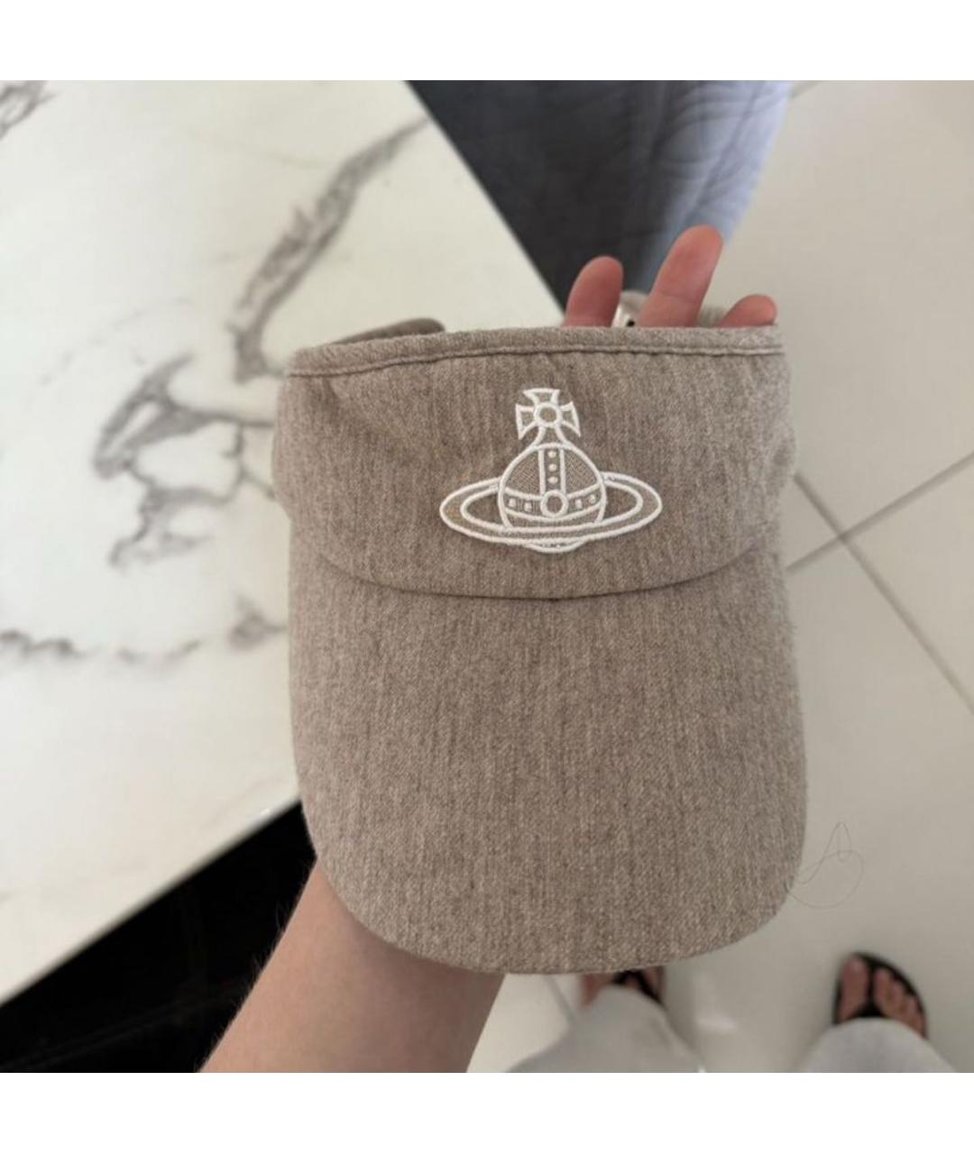 VIVIENNE WESTWOOD Бежевая кепка, фото 6