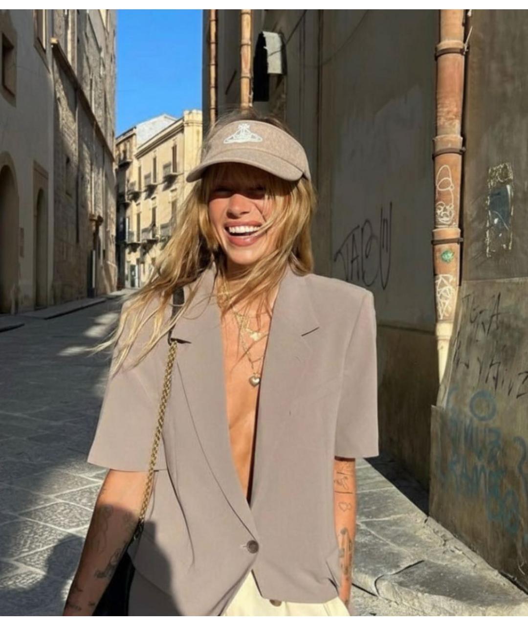 VIVIENNE WESTWOOD Бежевая кепка, фото 2