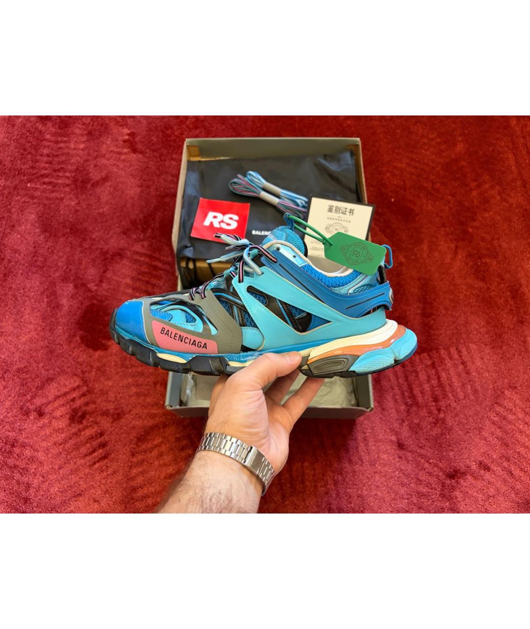 BALENCIAGA Мульти низкие кроссовки / кеды из искусственной кожи, фото 9