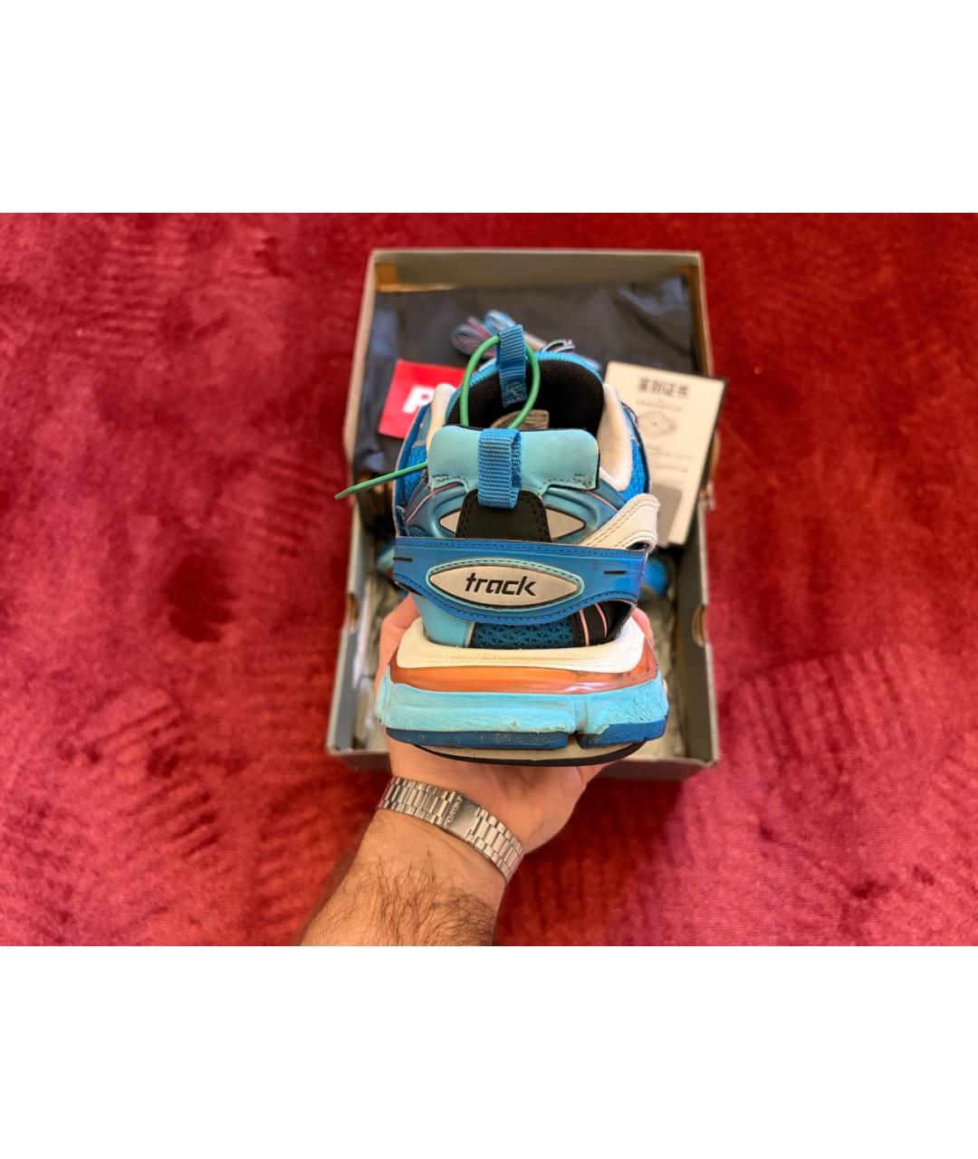 BALENCIAGA Мульти низкие кроссовки / кеды из искусственной кожи, фото 4