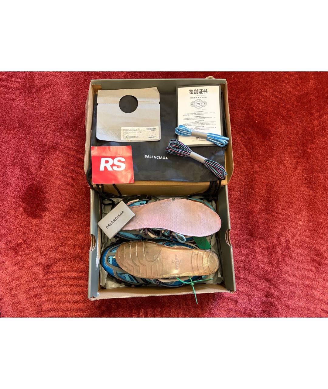 BALENCIAGA Мульти низкие кроссовки / кеды из искусственной кожи, фото 8