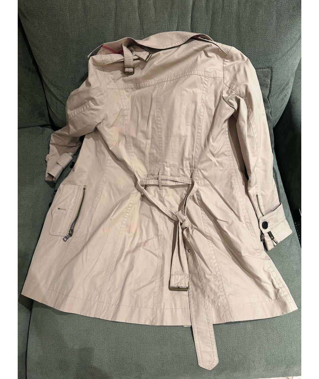 BURBERRY Бежевый хлопковый тренч/плащ, фото 2