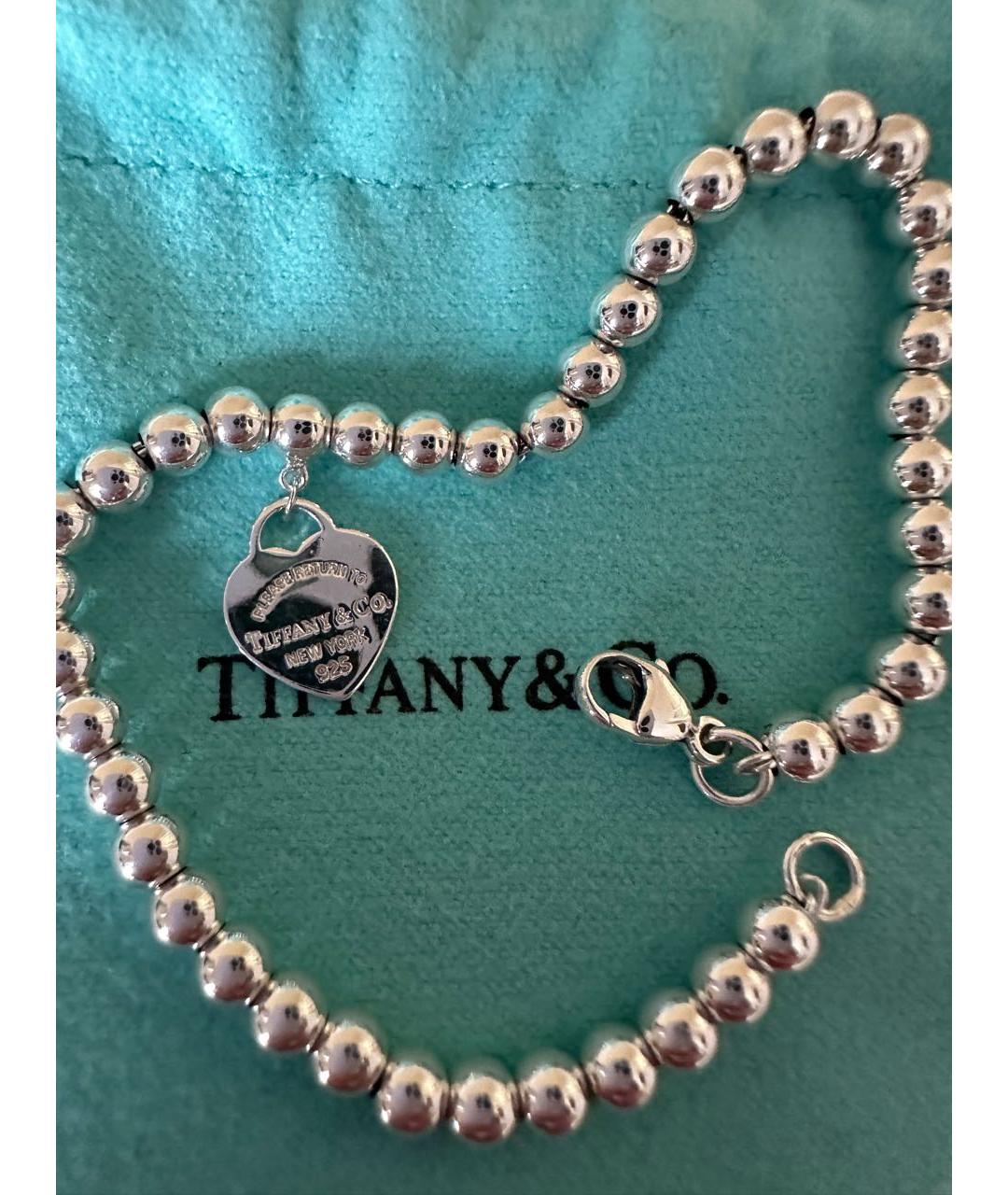 TIFFANY&CO Серебрянный серебряный браслет, фото 2