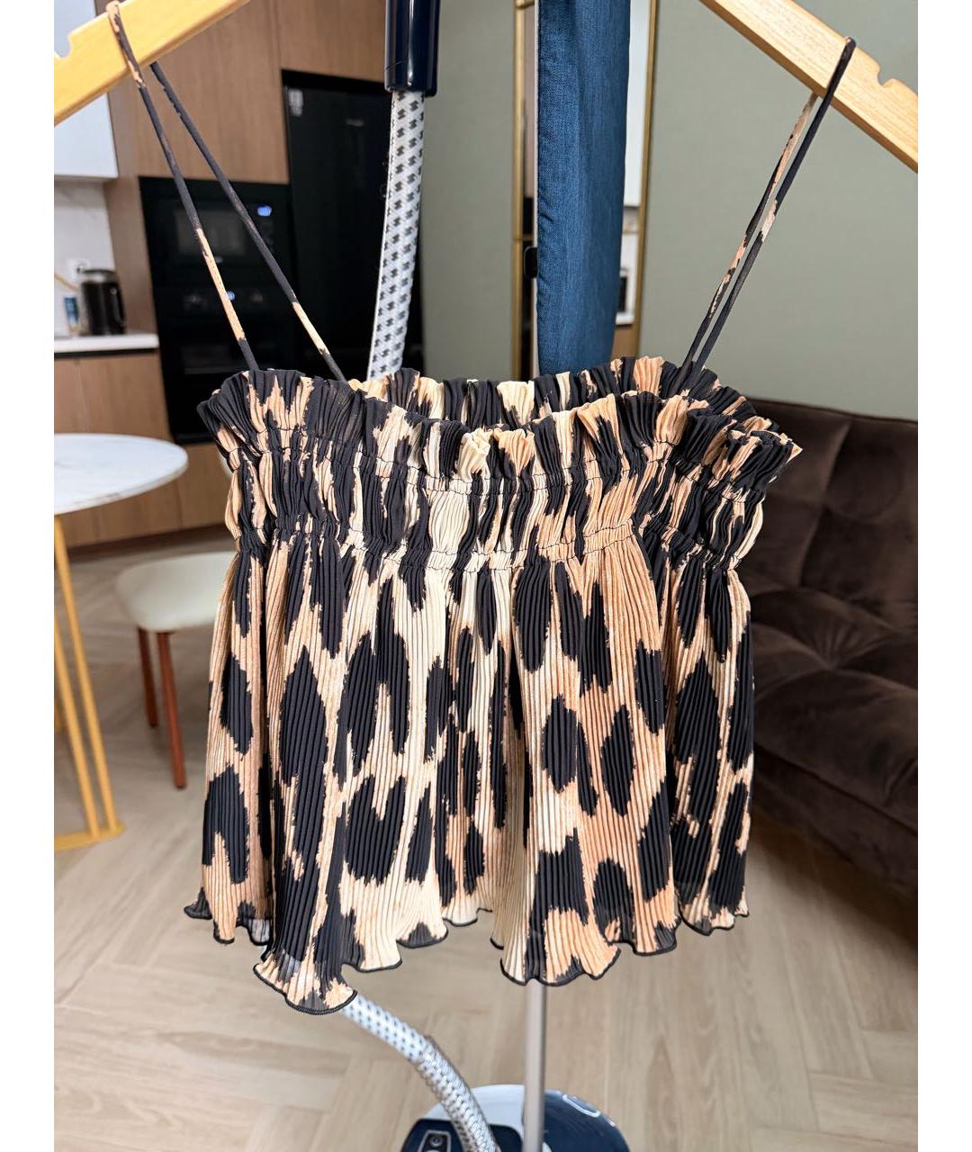 GANNI Черная полиэстеровая майка, фото 4