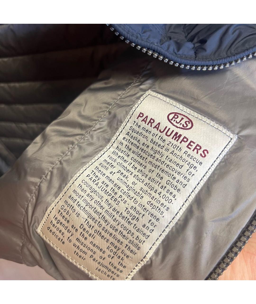 PARAJUMPERS Темно-синяя полиэстеровая куртка, фото 5