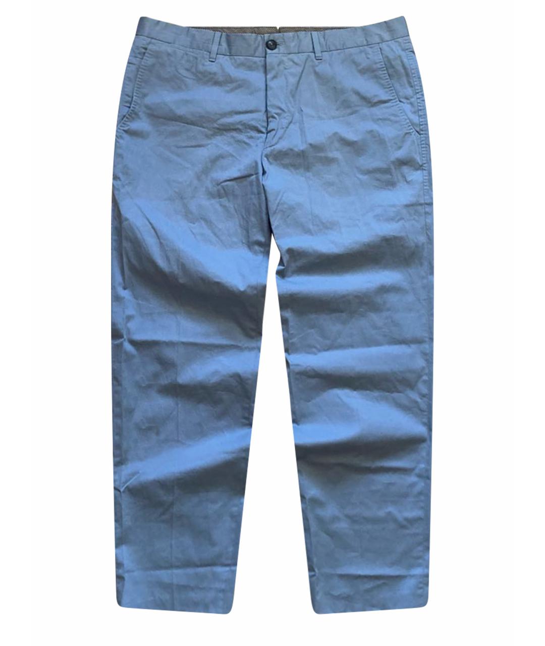 ERMENEGILDO ZEGNA XXX Голубые хлопковые повседневные брюки, фото 9