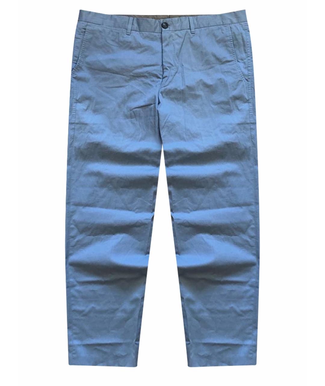 ERMENEGILDO ZEGNA XXX Голубые хлопковые повседневные брюки, фото 1