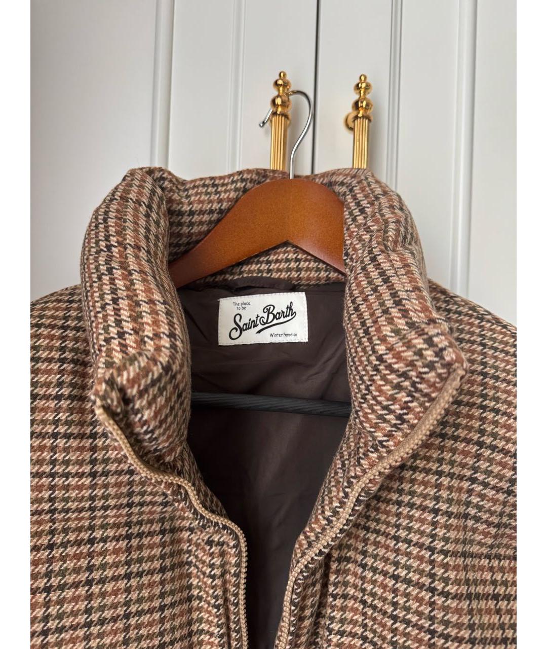 MC2 SAINT BARTH Коричневый полиэстеровый пуховик, фото 3