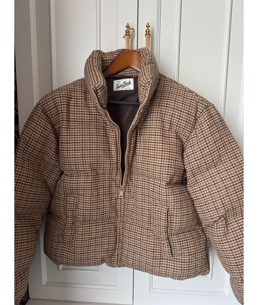 MC2 SAINT BARTH Коричневый полиэстеровый пуховик, фото 5