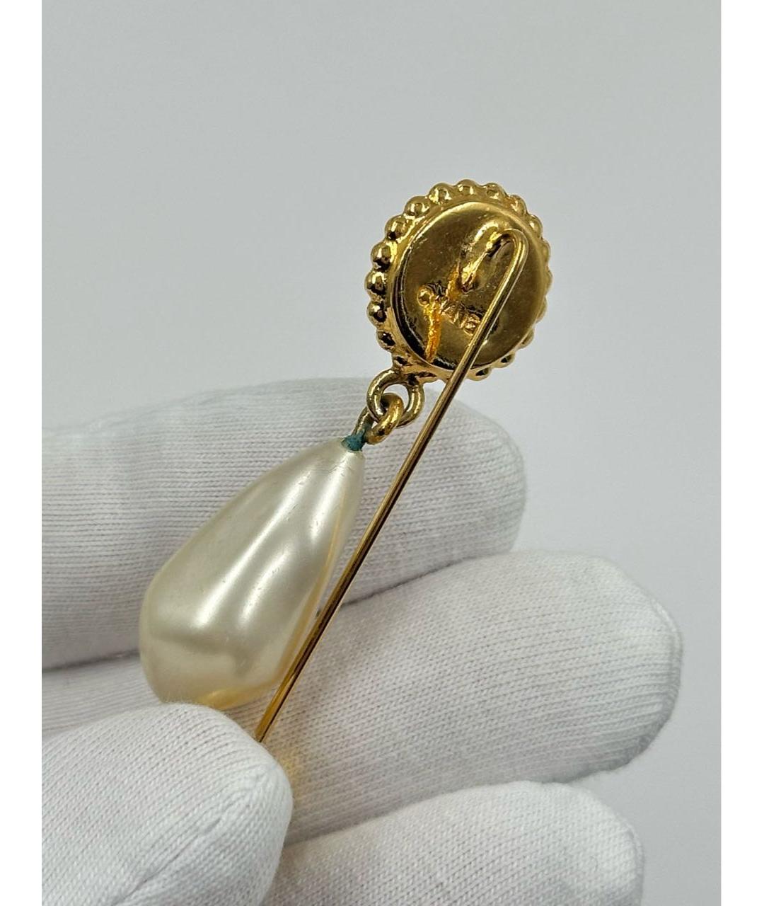 CHANEL Мульти позолоченная булавка / брошь, фото 4