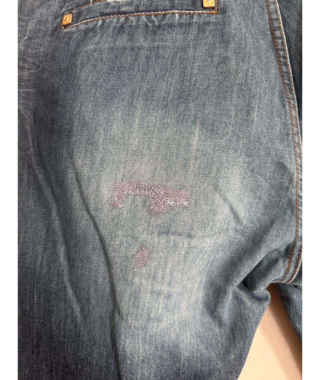 BILLIONAIRE Синие хлопковые прямые джинсы, фото 6