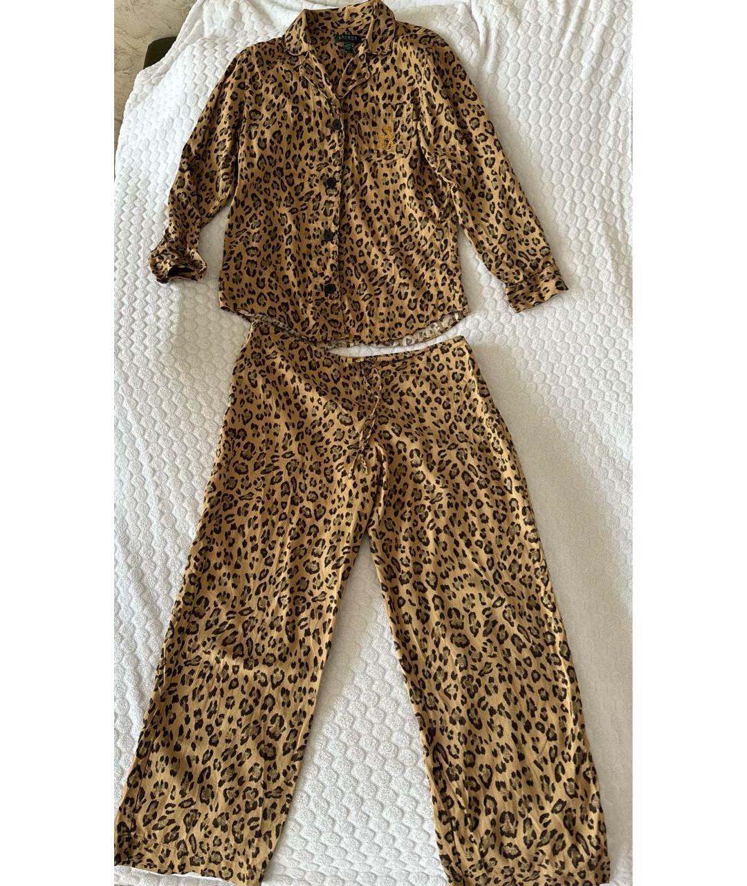 RALPH LAUREN Горчичная хлопковая пижама, фото 5