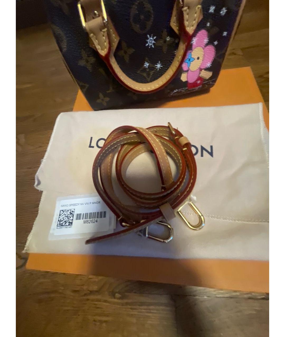 LOUIS VUITTON Коричневая сумка с короткими ручками, фото 4