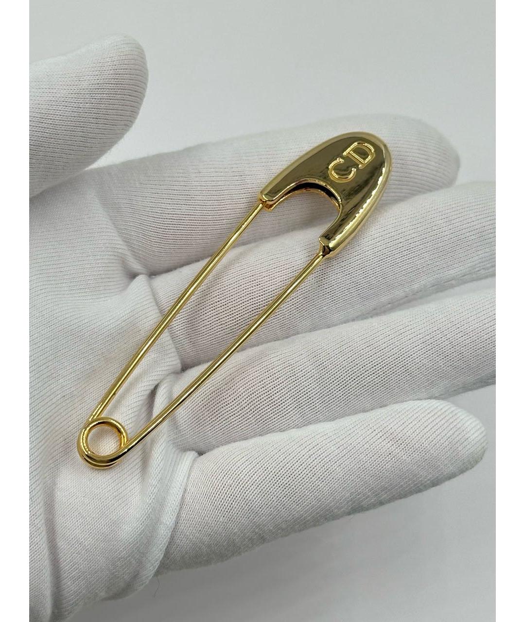 CHRISTIAN DIOR Золотая позолоченная булавка / брошь, фото 5
