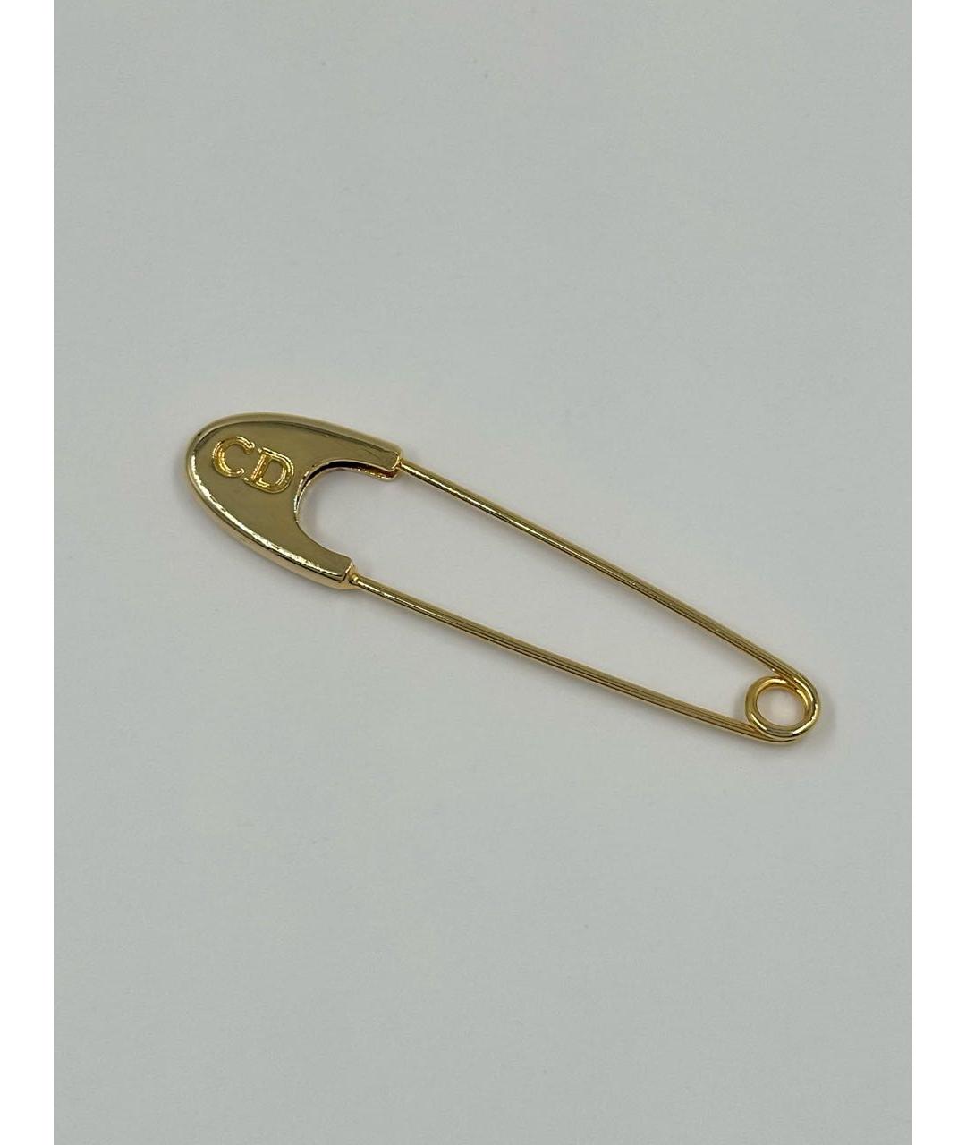 CHRISTIAN DIOR Золотая позолоченная булавка / брошь, фото 8