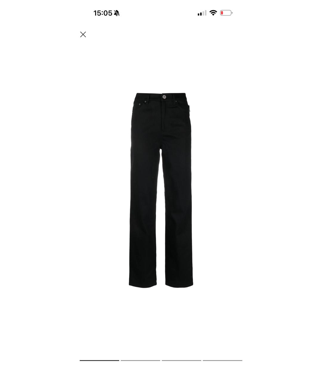 ROTATE Черные прямые джинсы, фото 5