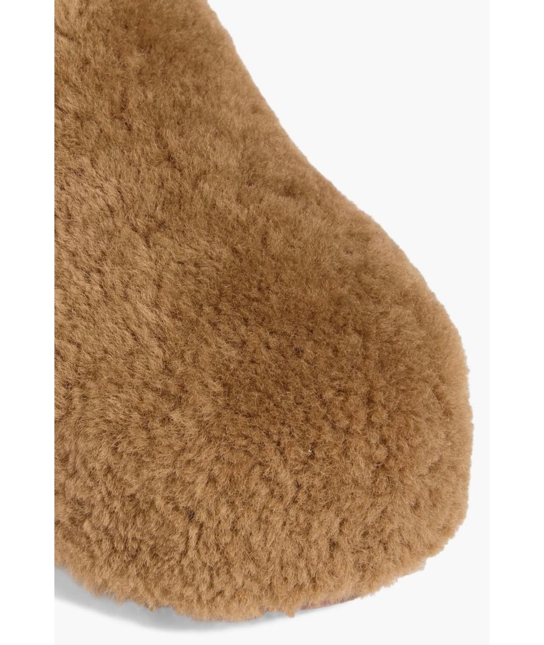 Amina Muaddi Коричневые мюли, фото 4