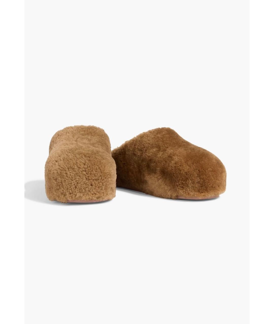 Amina Muaddi Коричневые мюли, фото 2