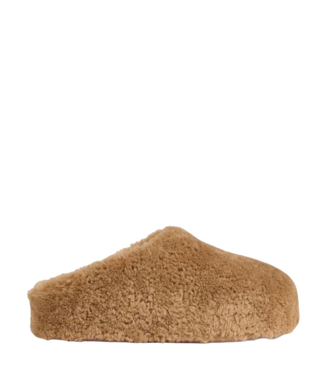 Amina Muaddi Коричневые мюли, фото 1