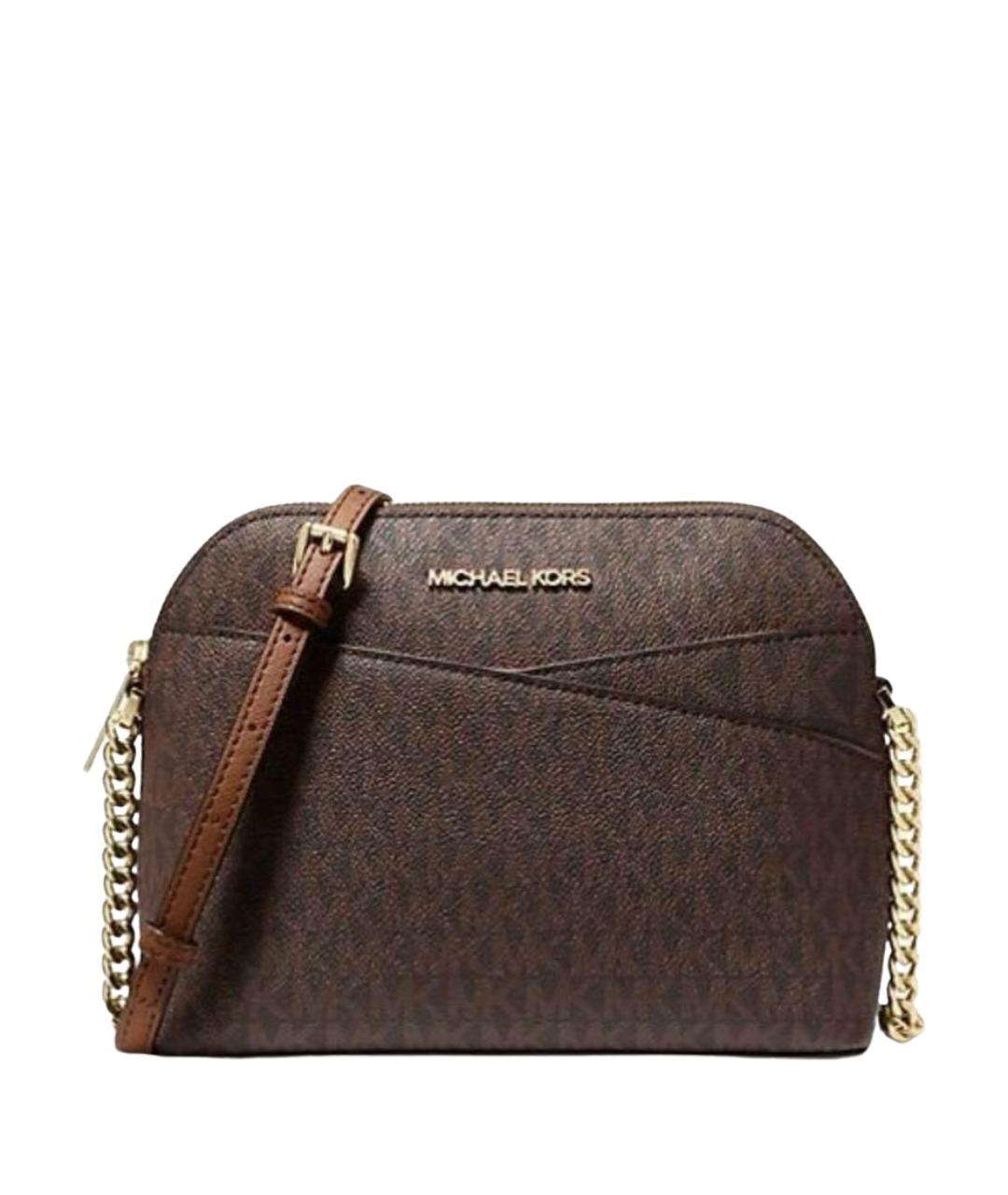 MICHAEL KORS Коричневая сумка через плечо из искусственной кожи, фото 1