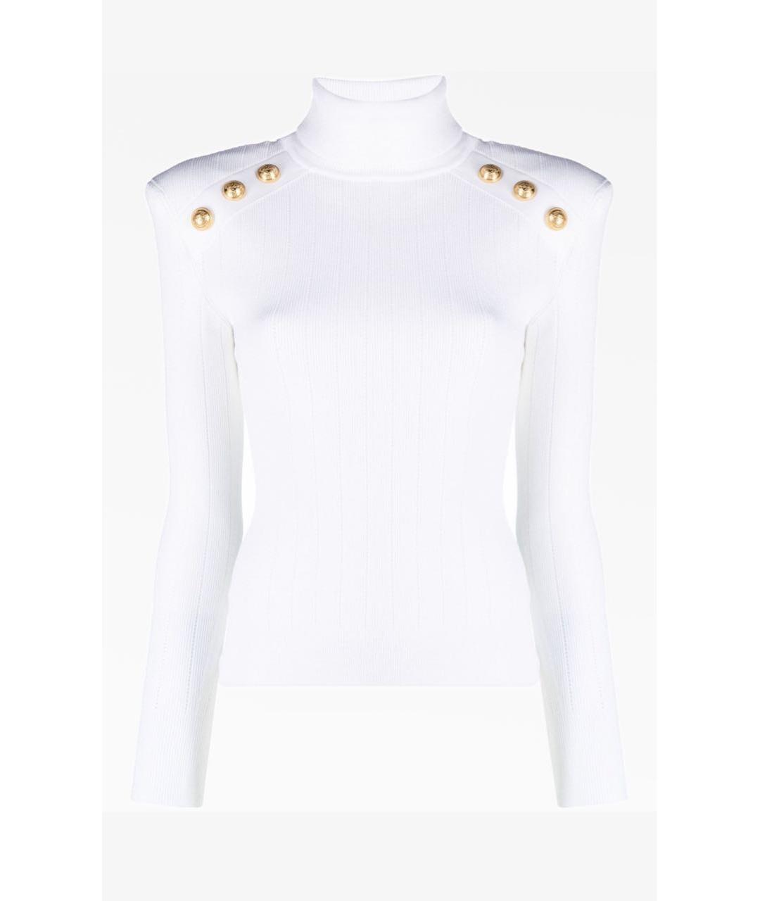 BALMAIN Белый джемпер / свитер, фото 5
