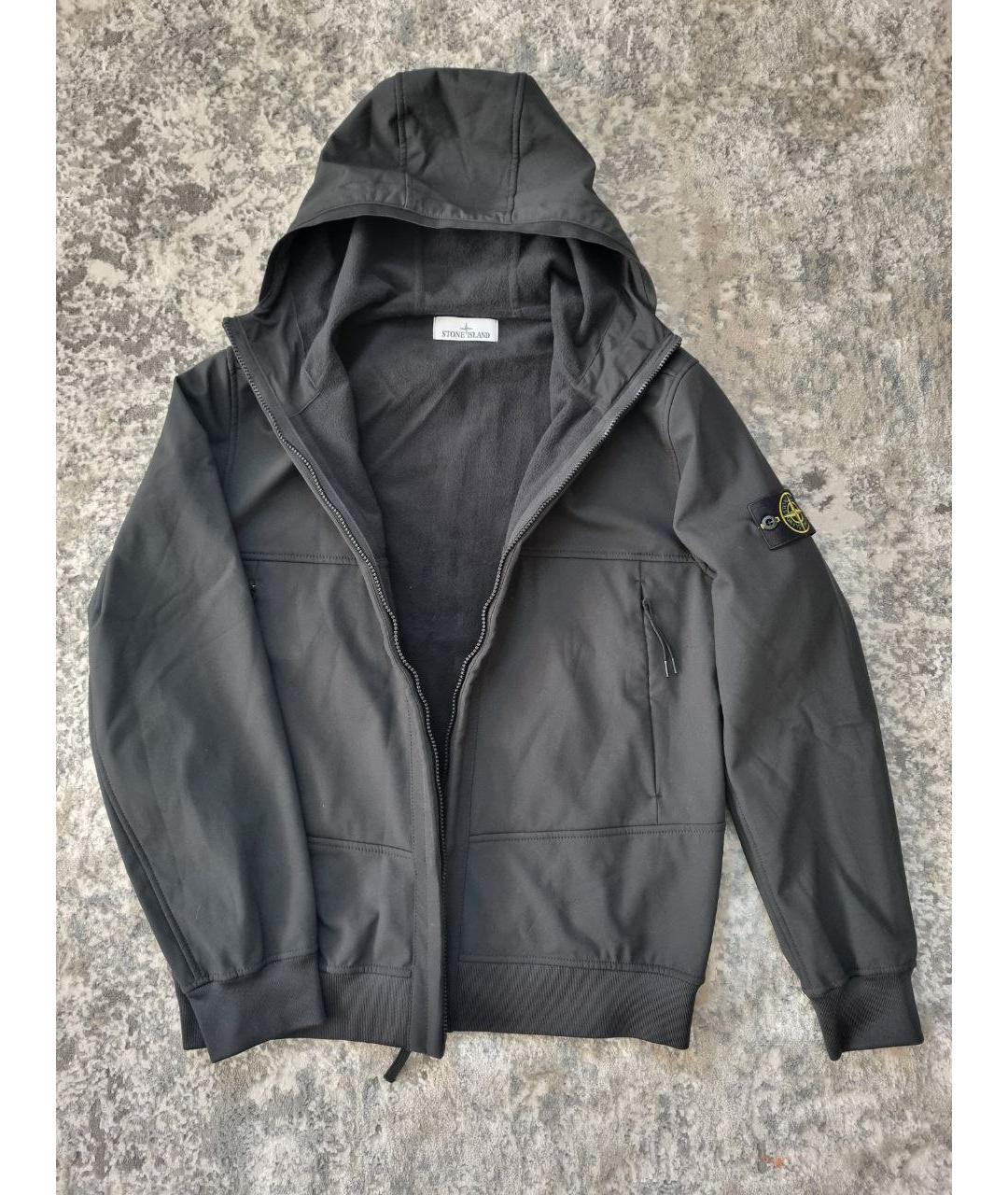 STONE ISLAND Черная куртка, фото 3