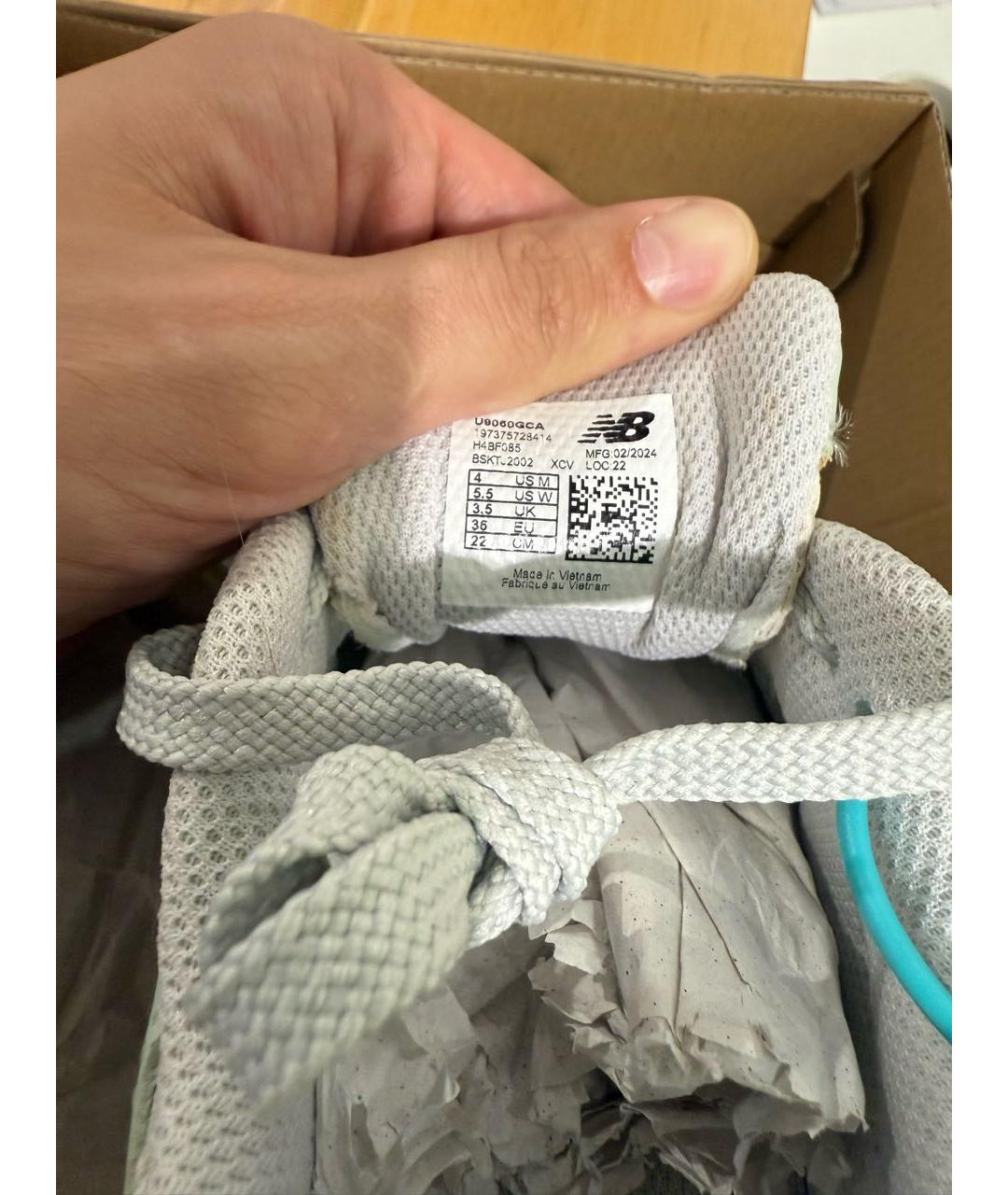 NEW BALANCE Салатовые синтетические кроссовки, фото 6