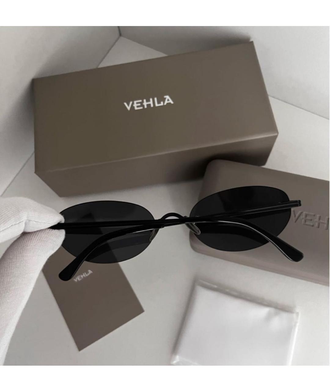 Vehla Черные металлические солнцезащитные очки, фото 3