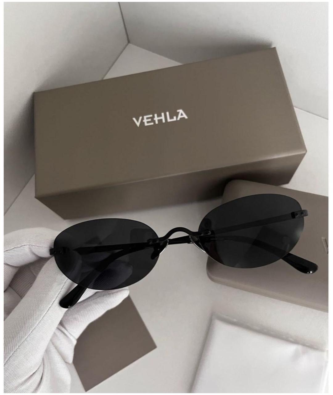 Vehla Черные металлические солнцезащитные очки, фото 2