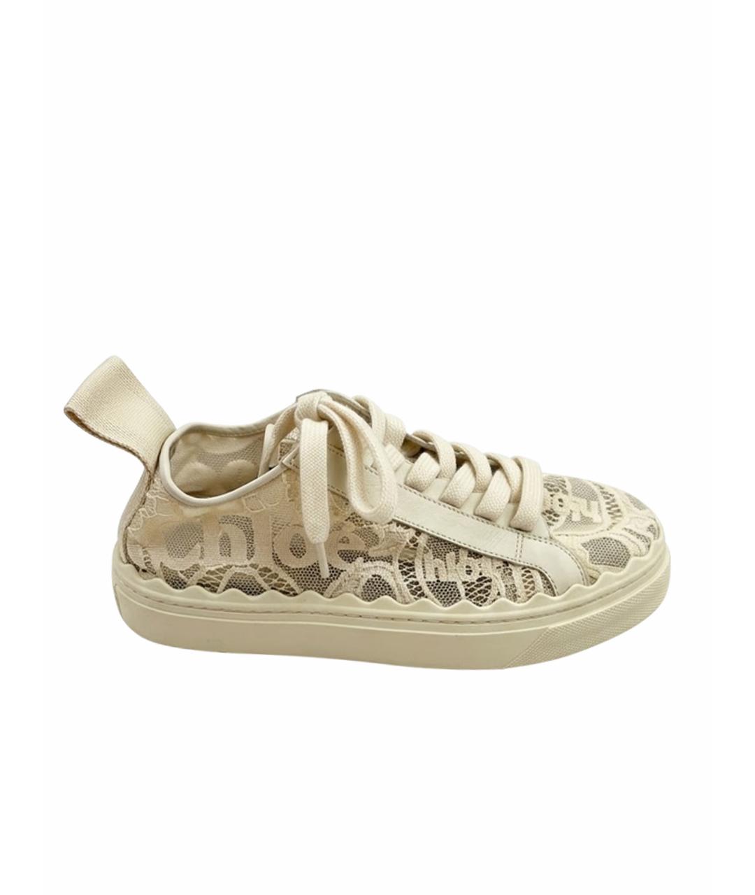 CHLOE Бежевые кеды, фото 1